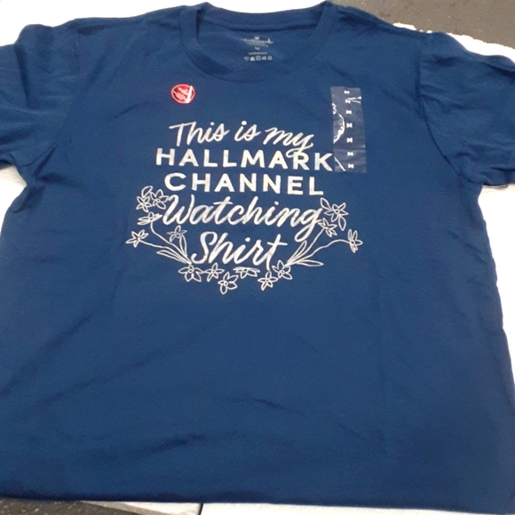 NWT Hallmark Channel Watching Shirt Unisex T-Shirt size M - Picture 1 of 4